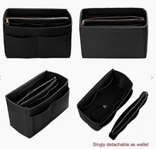 Load image into Gallery viewer, Tote Bag Organizer Insert Black