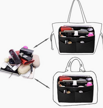 Load image into Gallery viewer, Tote Bag Organizer Insert Black