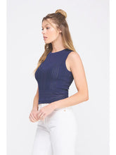 Load image into Gallery viewer, Fine With You Top Navy
