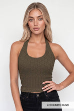 Load image into Gallery viewer, Floral Lace Halter Crop Top
