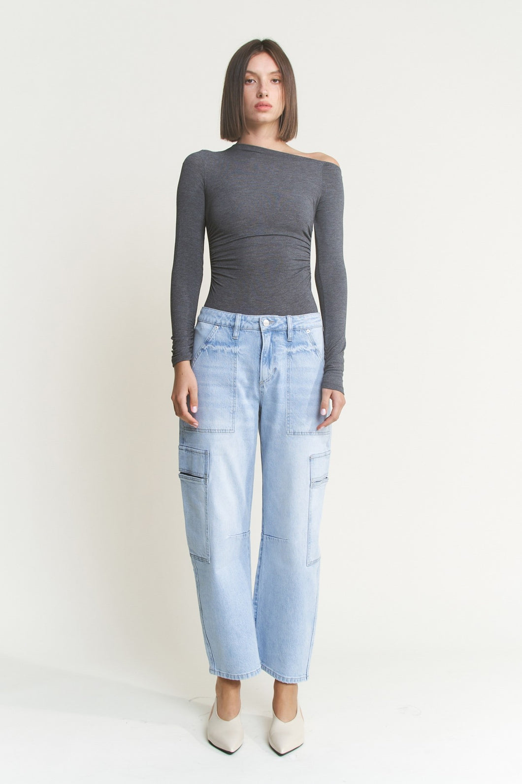 Mazzy High Waist Barrel Jean