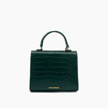 Load image into Gallery viewer, Lantern Faux Croc Crossbody Purse
