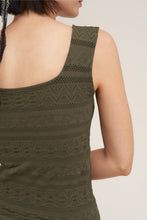 Load image into Gallery viewer, Lace Textured Square Tank
