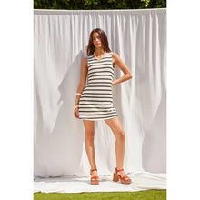 Load image into Gallery viewer, Open Back Stripe Mini Dress
