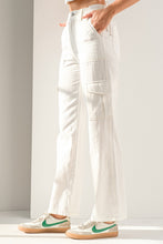 Load image into Gallery viewer, Julia Cargo Pants White
