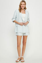 Load image into Gallery viewer, Sea Side Stripe Blazer Blue
