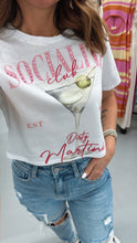Load image into Gallery viewer, Socialite Club Dirty Martini Cropped Tee
