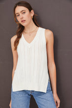 Load image into Gallery viewer, It&#39;s A Must Knit Tank Ivory
