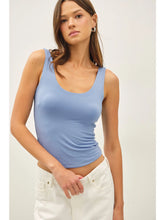 Load image into Gallery viewer, Doubled Lined Scoop Neck Tank
