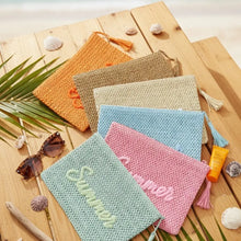 Load image into Gallery viewer, Straw Summer Pouch
