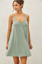 Load image into Gallery viewer, Take The Heat Ribbed Dress
