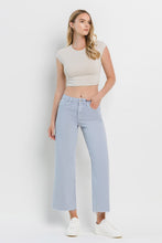 Load image into Gallery viewer, Olivia Crop Wide Leg Jean Gray
