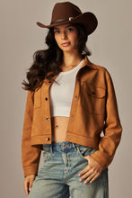 Load image into Gallery viewer, Cool Suede Crop Jacket
