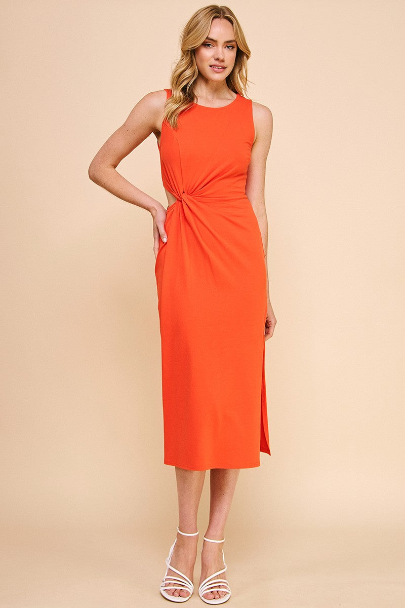Twisted Mind Midi Dress