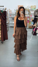 Load image into Gallery viewer, Ruffle Me Up Mixi Skirt
