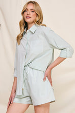 Load image into Gallery viewer, Long Live Summer Button Down Top Sage
