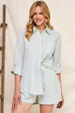 Load image into Gallery viewer, Long Live Summer Button Down Top Sage
