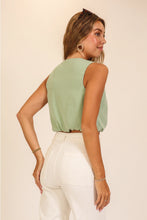 Load image into Gallery viewer, Cool Girl Mint Crop Top
