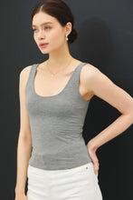 Load image into Gallery viewer, Doubled Lined Scoop Neck Tank
