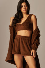 Load image into Gallery viewer, Cozy Fleece 3 Piece Pajama Set Chocolate
