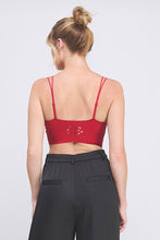Load image into Gallery viewer, Rose Knit Lace Bralette O/S
