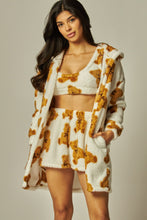 Load image into Gallery viewer, Cozy Fleece 3 Piece Pajama Set Bear White
