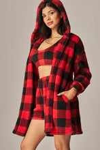 Load image into Gallery viewer, Cozy Fleece 3 Piece Pajama Set Plaid
