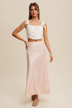 Load image into Gallery viewer, Blush Satin Midi Slip Skirt
