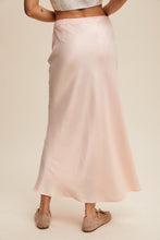 Load image into Gallery viewer, Blush Satin Midi Slip Skirt
