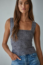 Load image into Gallery viewer, Lilly Square Neck Tank Black
