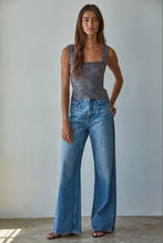 Load image into Gallery viewer, Lilly Square Neck Tank Black
