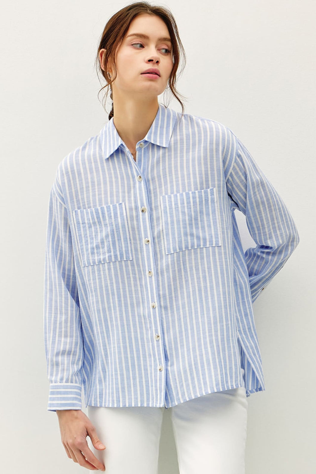 Fly The Coast Button Down Top