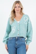 Load image into Gallery viewer, Bow Delight Button Down Cardigan
