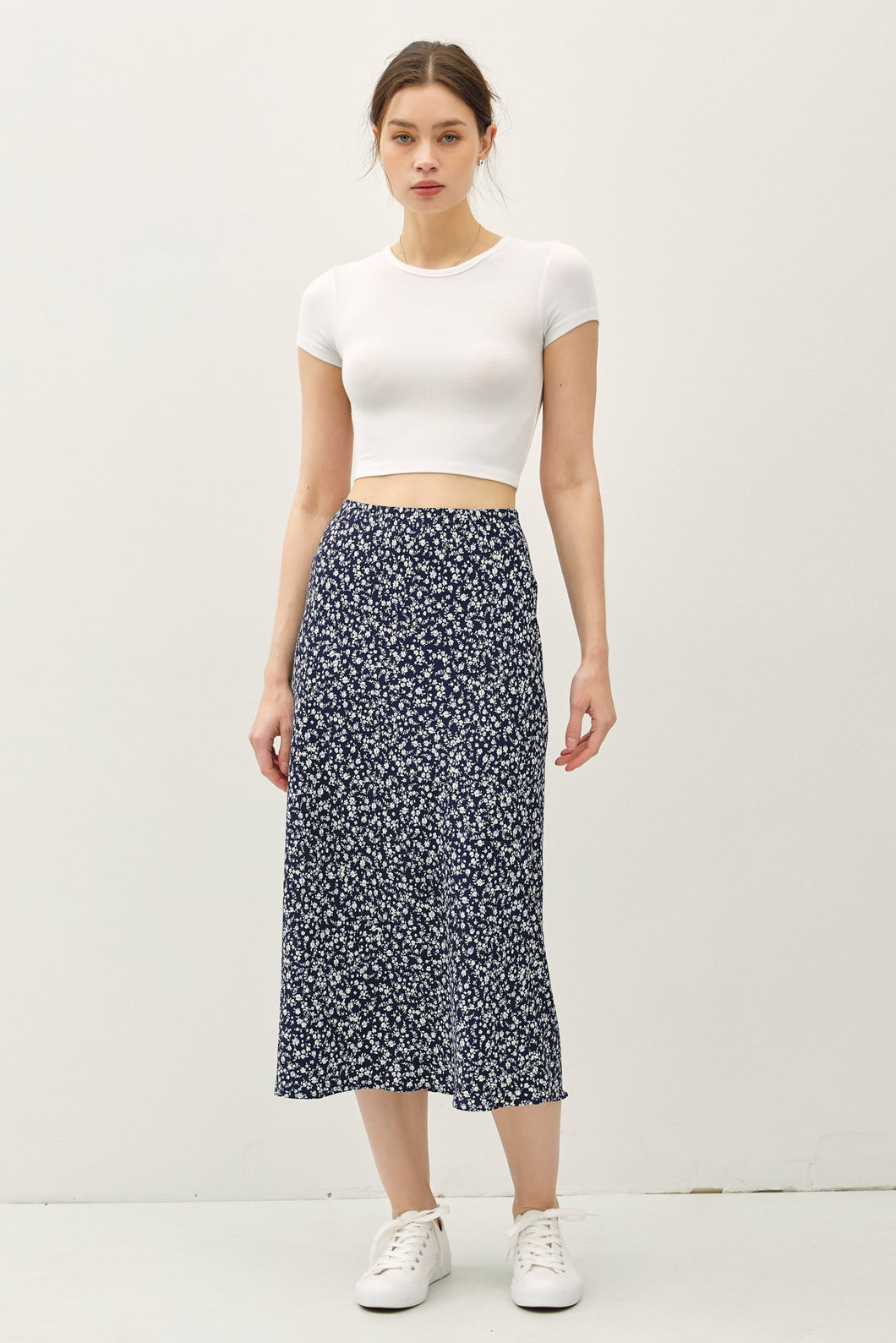 June Floral Midi Skirt