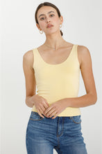 Load image into Gallery viewer, Doubled Lined Scoop Neck Tank
