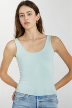 Load image into Gallery viewer, Doubled Lined Scoop Neck Tank
