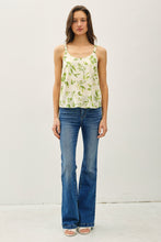 Load image into Gallery viewer, Breezy Tropical Tank Green
