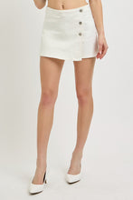 Load image into Gallery viewer, Uptown Girl Denim Skort White
