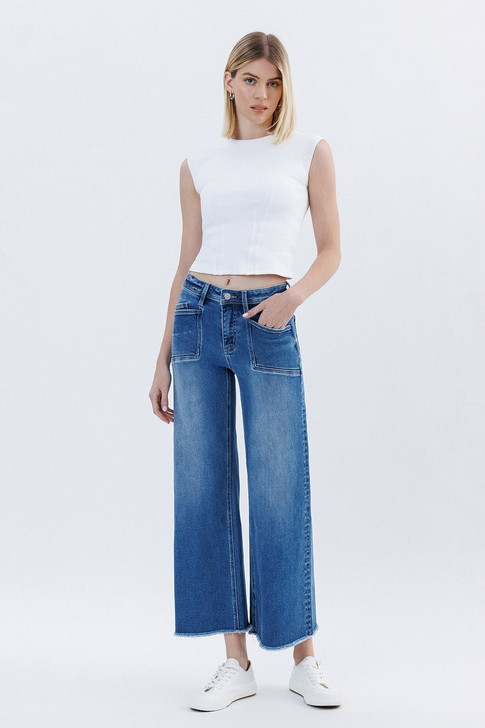 Advocates High Rise Crop Wide Leg Jeans