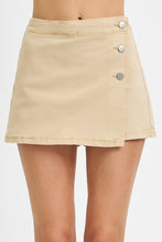 Load image into Gallery viewer, Uptown Girl Denim Skort Latte
