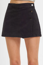 Load image into Gallery viewer, Uptown Girl Denim Skort Black
