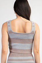 Load image into Gallery viewer, Metallic Stripe Sweater Top
