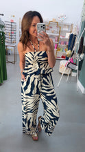 Load image into Gallery viewer, Off To Paradise Crop Top Navy

