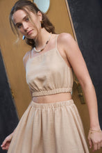Load image into Gallery viewer, Beachin&#39; Crop Top Khaki
