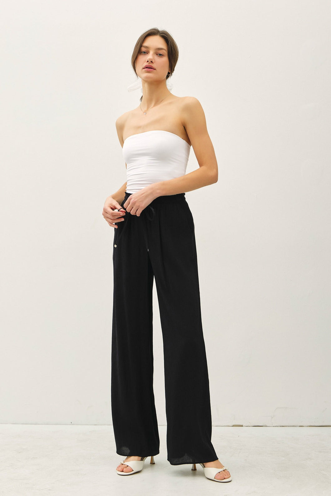 Wendy Wide Leg Dress Pants Black
