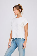 Load image into Gallery viewer, Tell All Scallop Top
