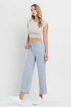 Load image into Gallery viewer, Olivia Crop Wide Leg Jean Gray
