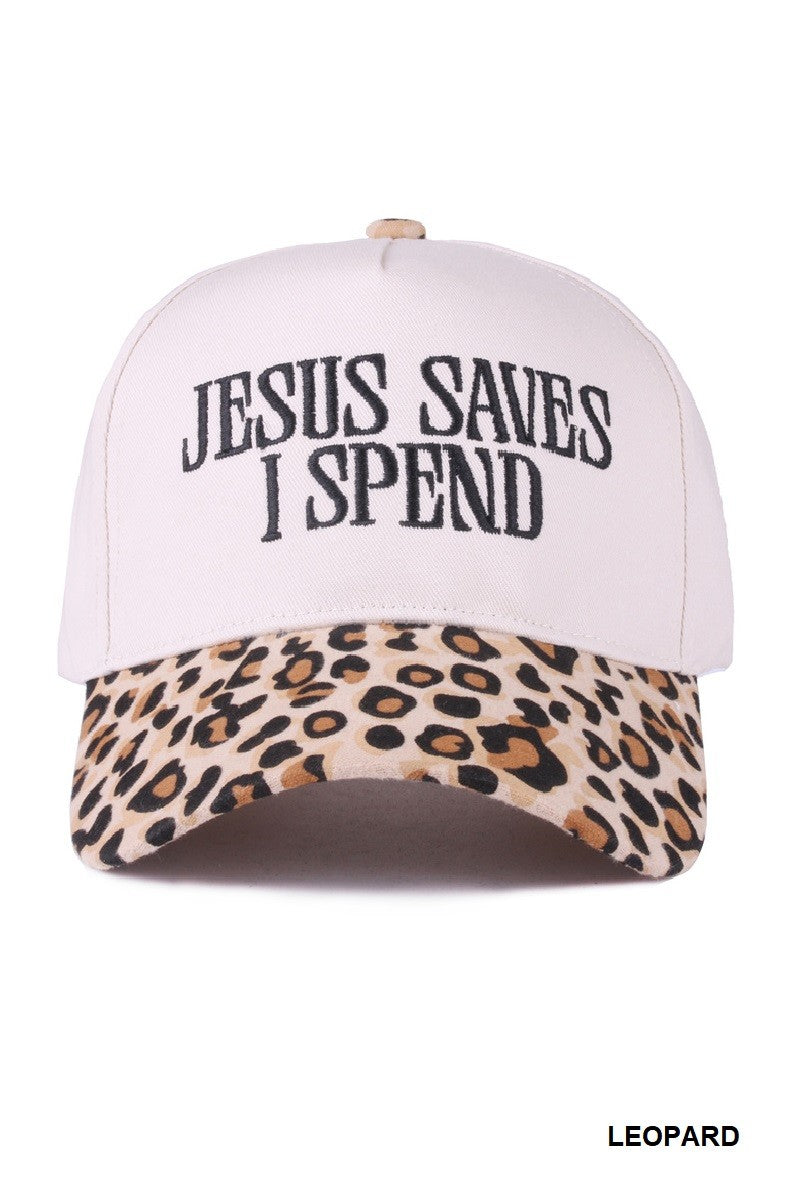 Jesus Saves I Spend Hat
