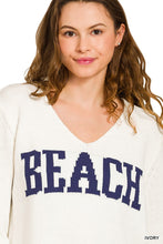 Load image into Gallery viewer, Beach V Neck Sweater
