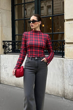 Load image into Gallery viewer, Holiday Mock Neck Mesh Top
